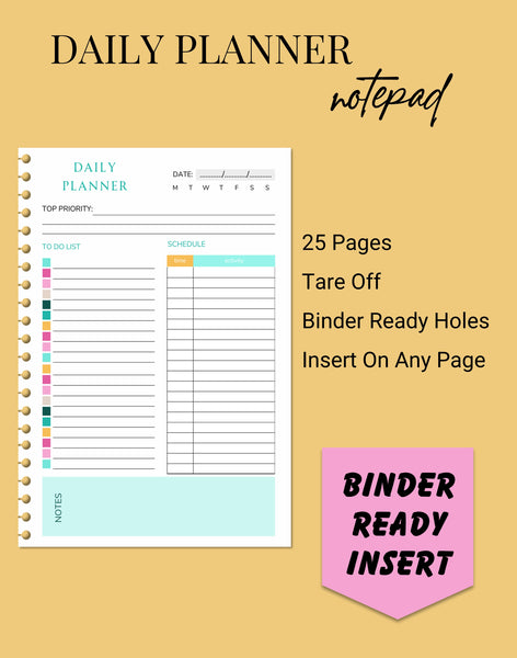 A4/A5 Priority Task Binder Inserts (100pages)