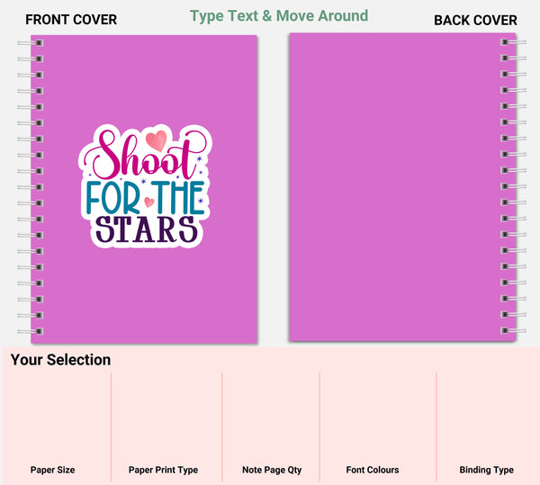 Shoot for the Stars Planner/Journal A4/A5