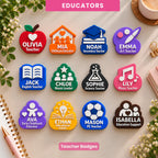 SUBJECT Custom Educator Name Badges