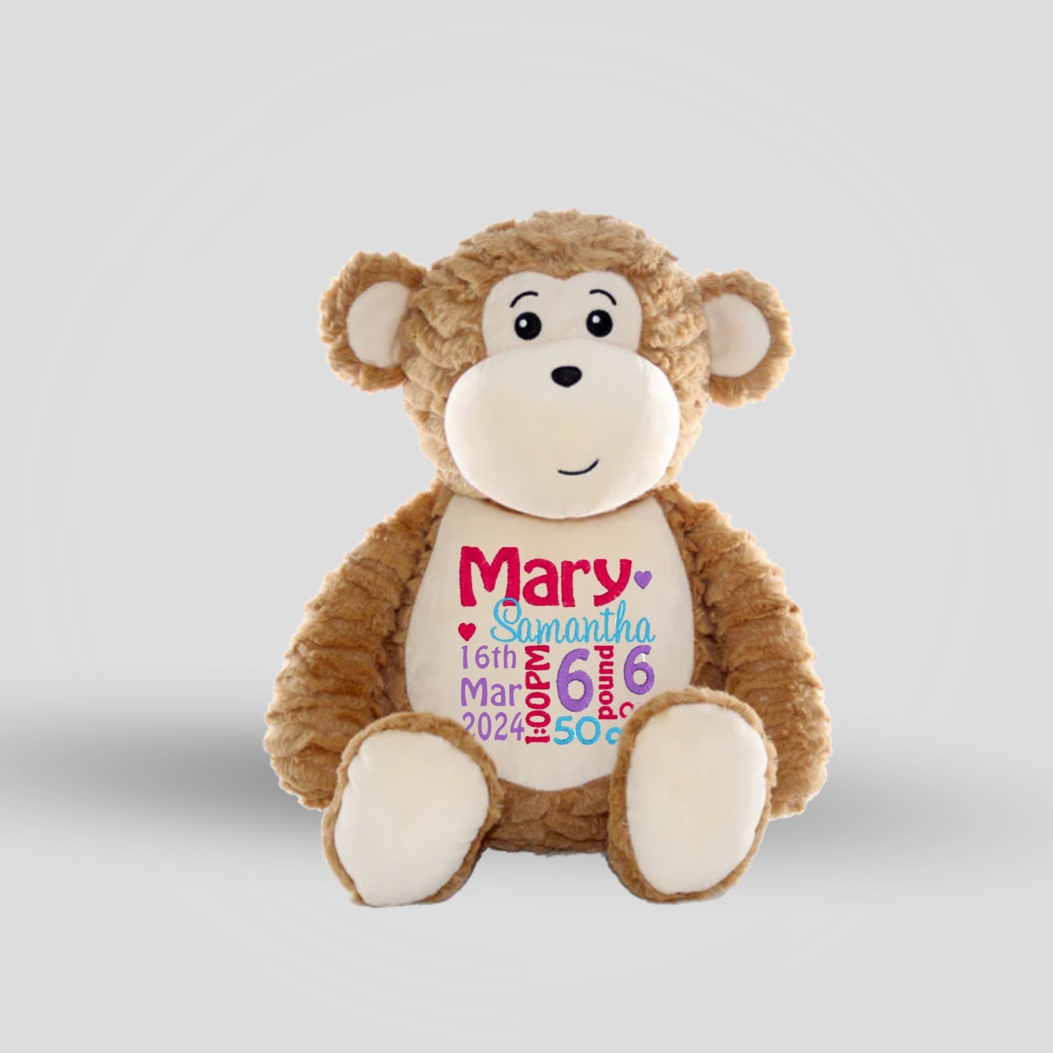 Huggles Monkey Teddie Cubbie