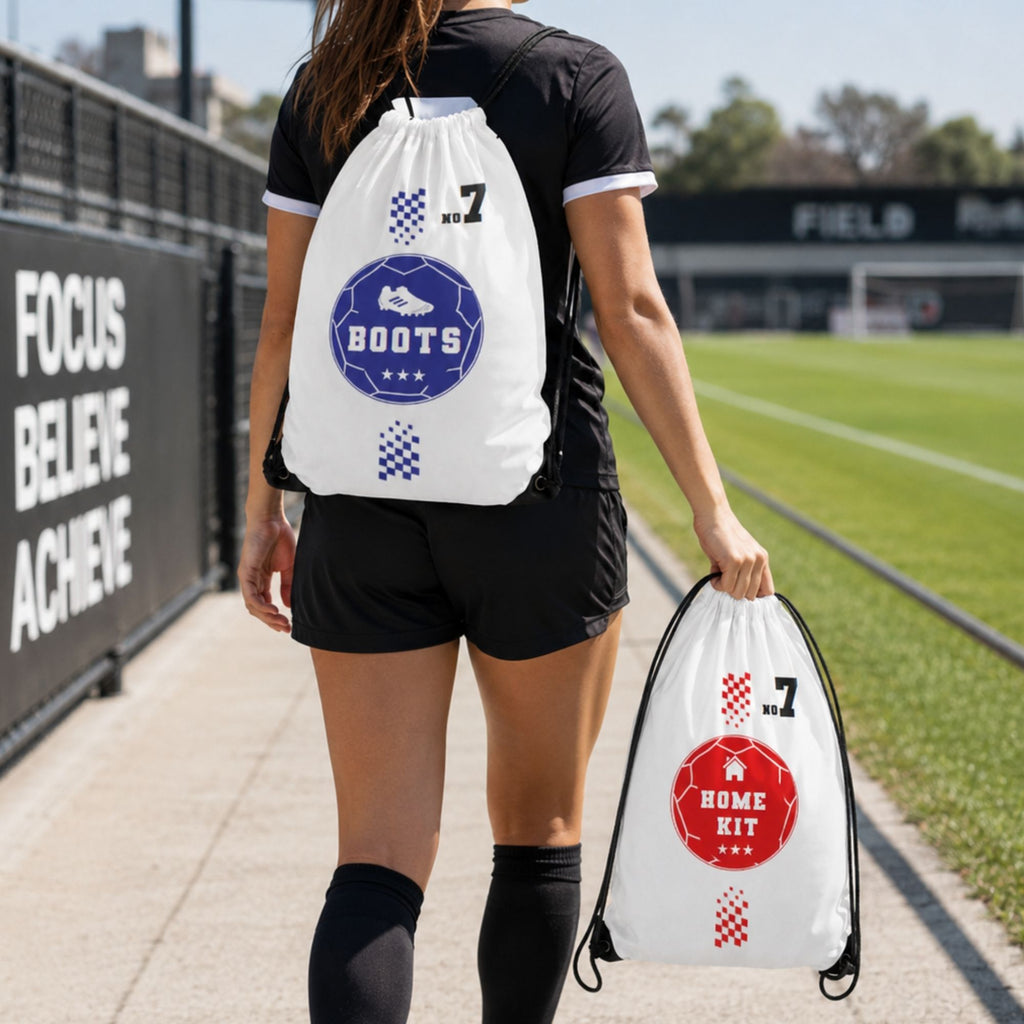 Soccer Kit Drawstring Bags