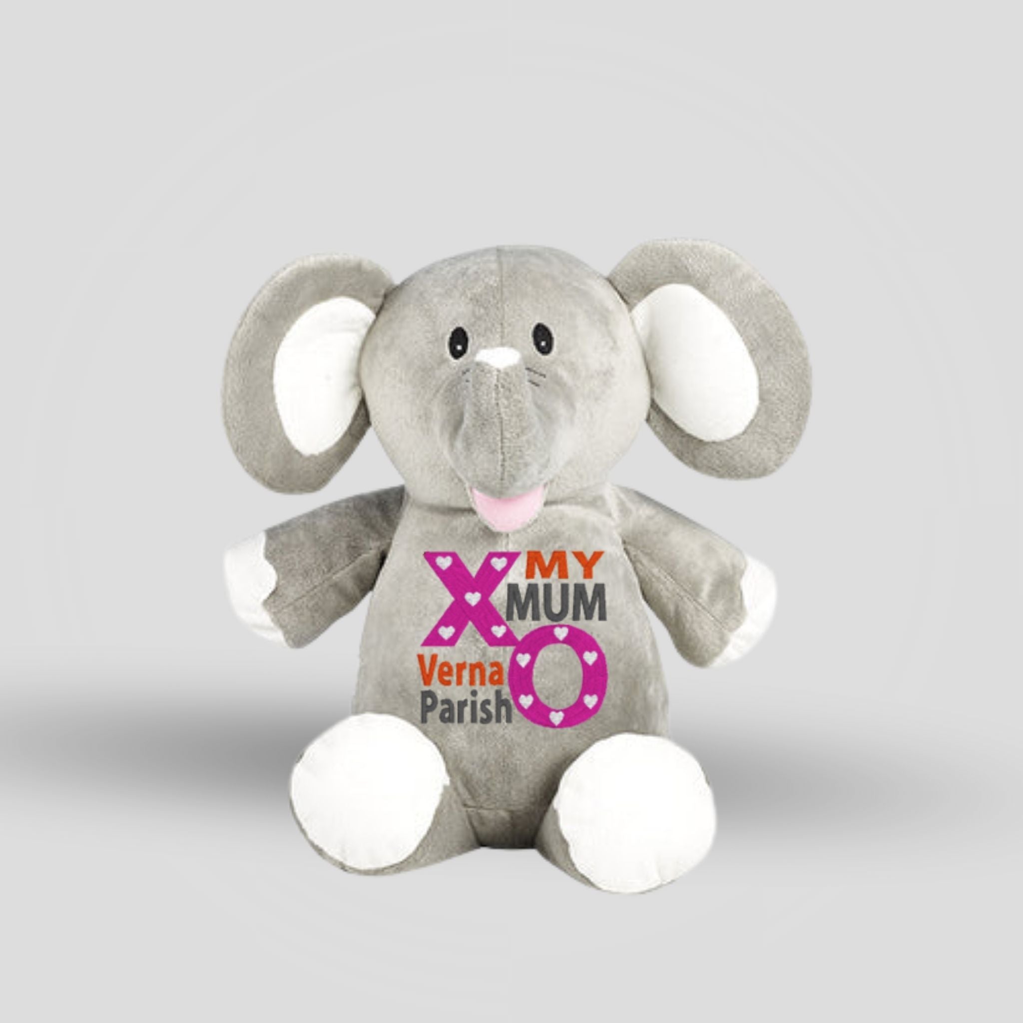 Elle Elephant Grey Teddie Cubbie