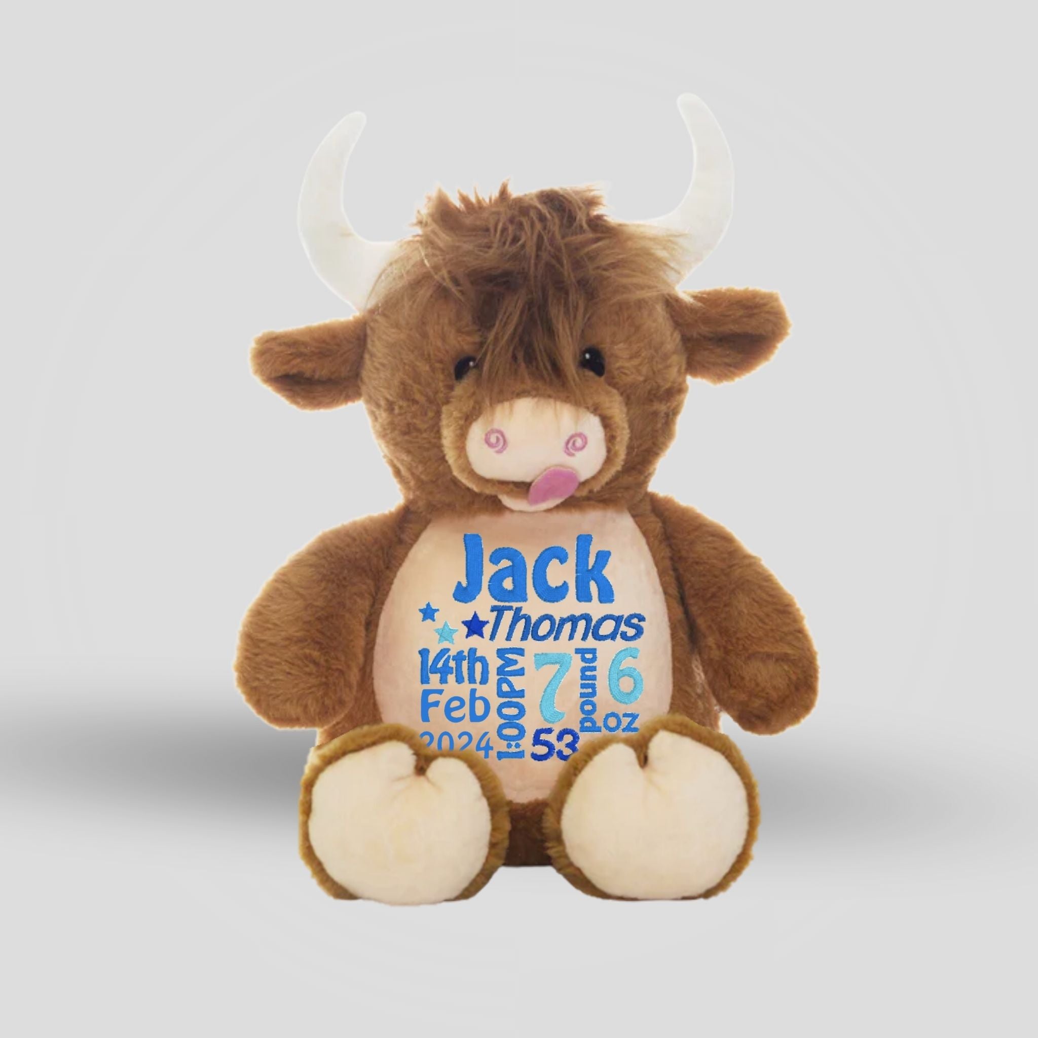 Highland Cow Teddie Cubbie