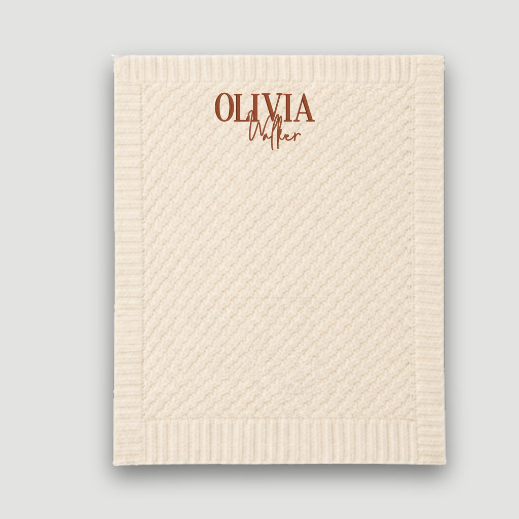 Natural Basket Weave Kit Blanket