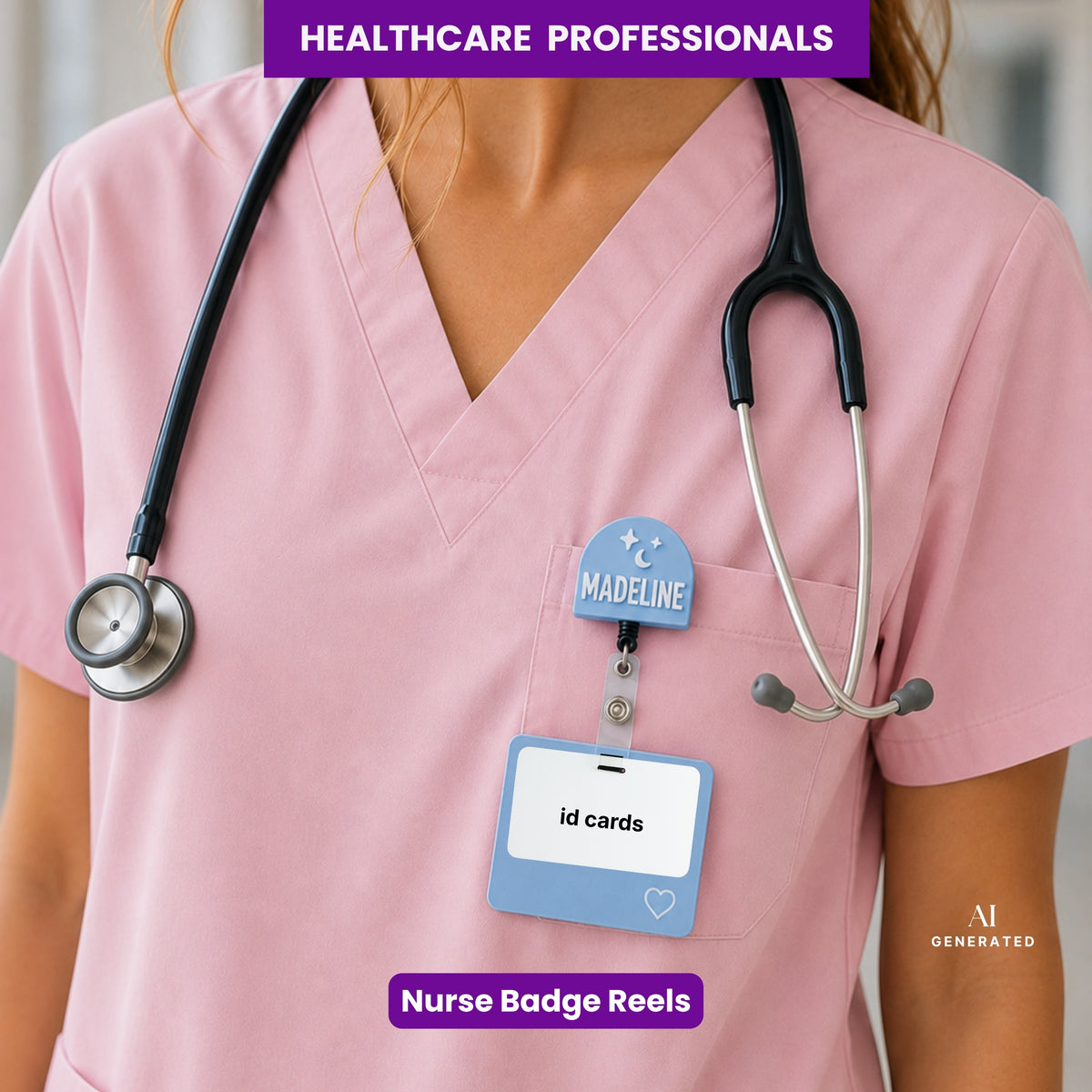 NURSE Badge Reel | Custom ID Holder