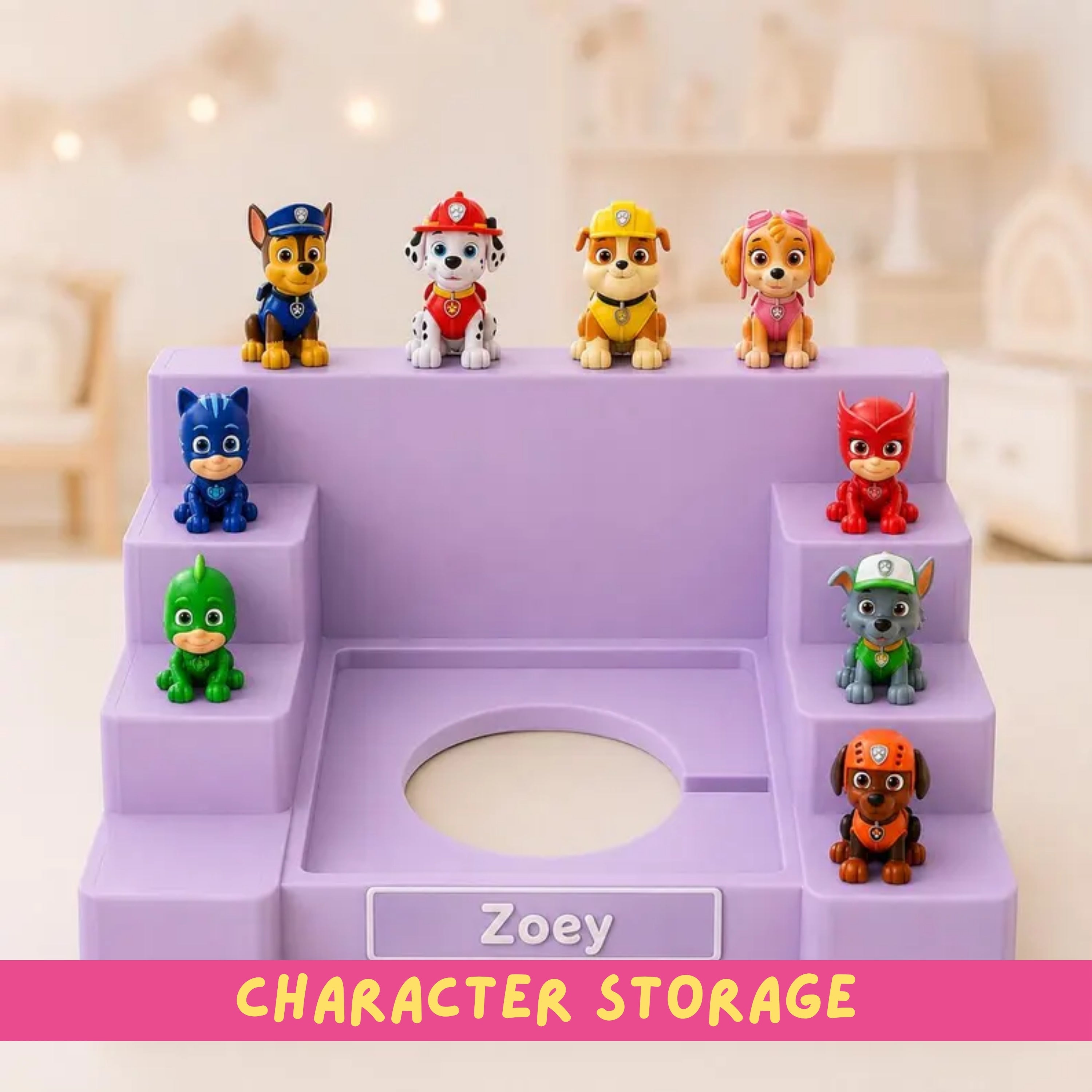 Toniebox Shelf, Personalized 3D-Printed Character Storage in Matte PLA