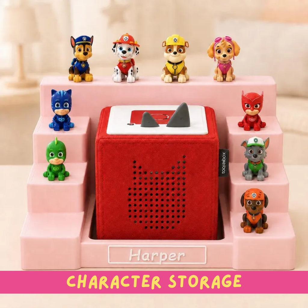 Toniebox Shelf, Personalized 3D-Printed Character Storage in Matte PLA