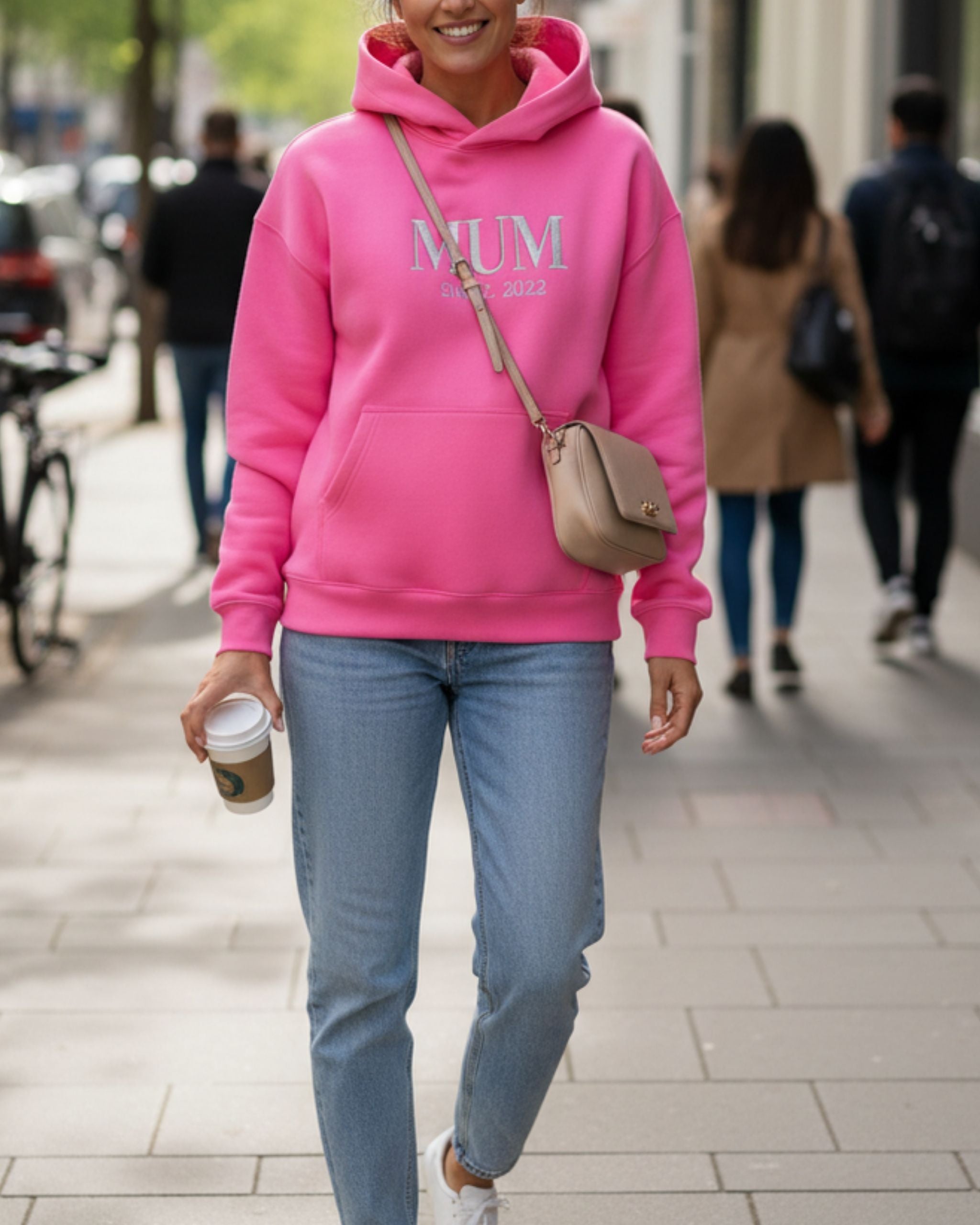 MUM Since Pink Hoodie Unisex