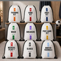 Soccer Pack. Play. Repeat. Drawstring