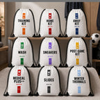 Soccer Pack. Play. Repeat. Drawstring