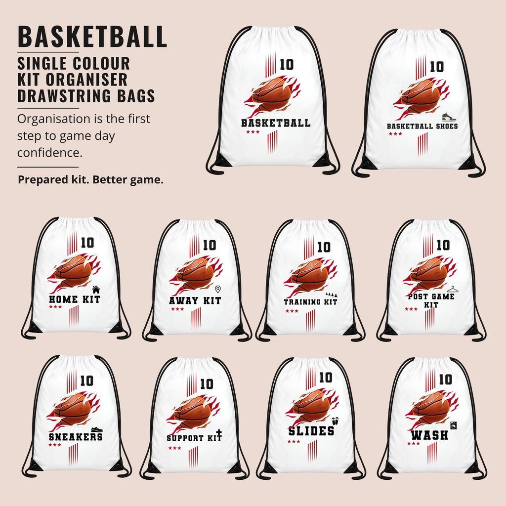Basketball Kit Drawstring Bags