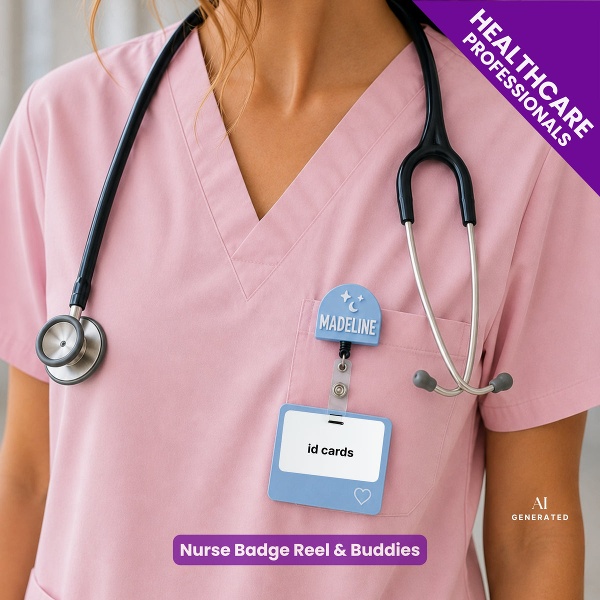 Nurse Name Badge Reel & Buddie