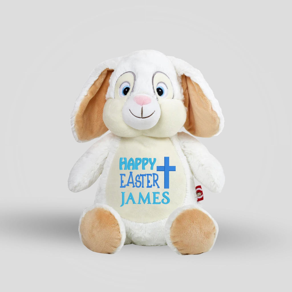 Clovis White Bunny Teddie Cubbie