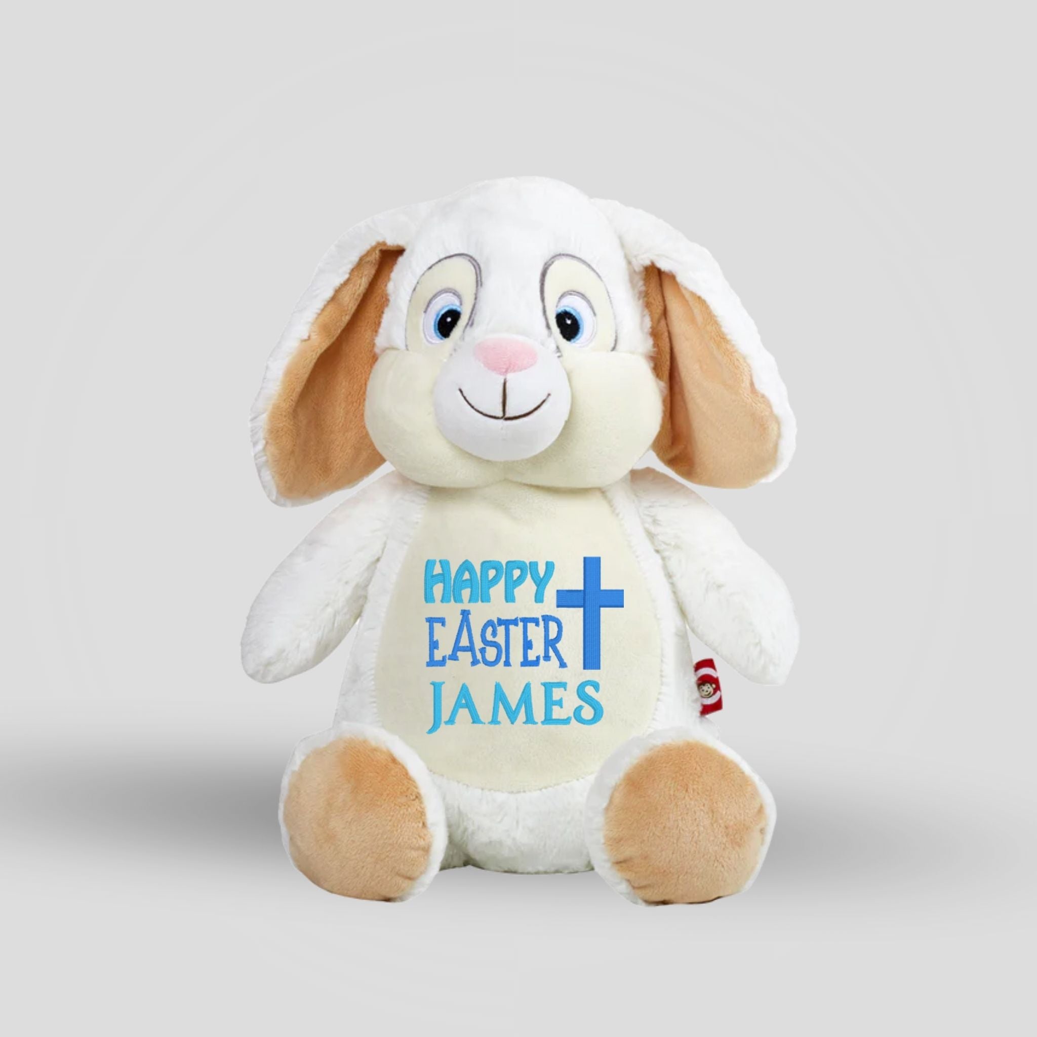 Clovis White Bunny Teddie Cubbie