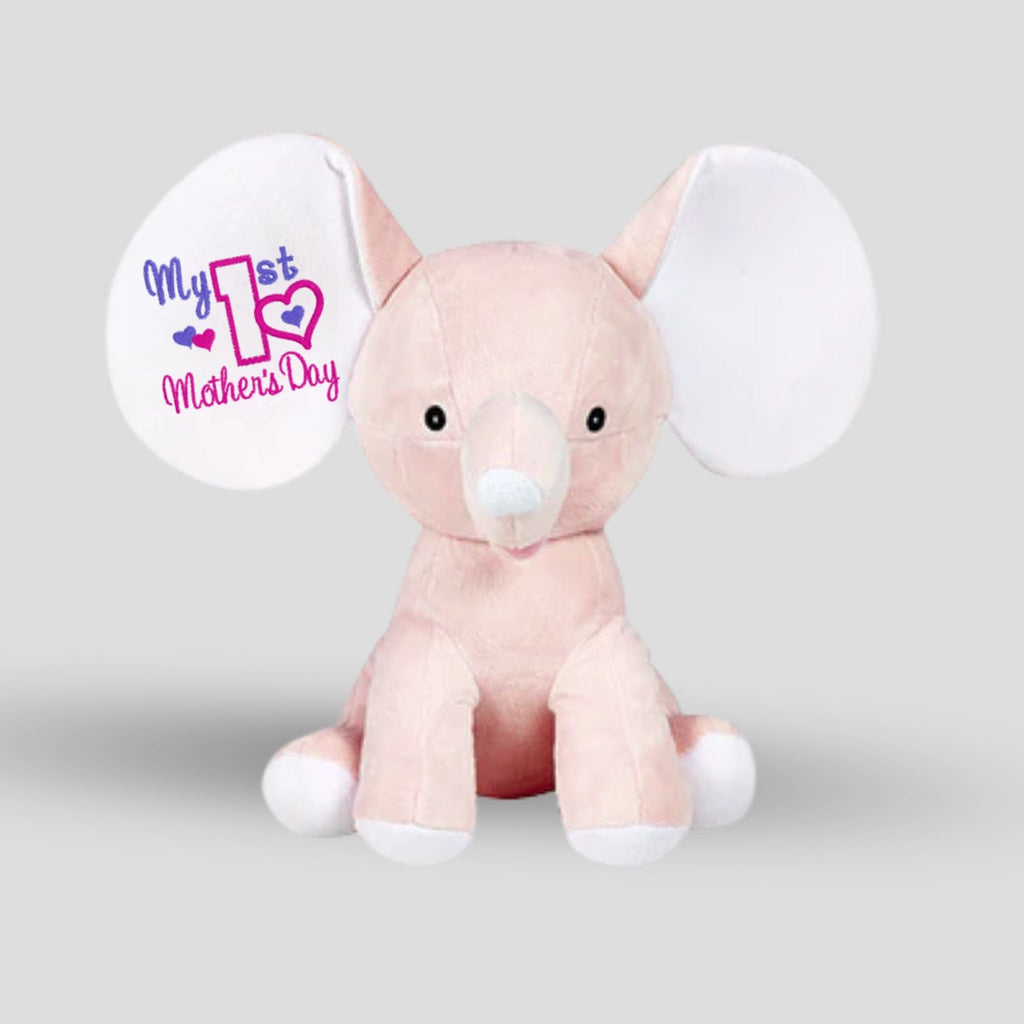 Dumble Pink Elephant Teddie Cubbie