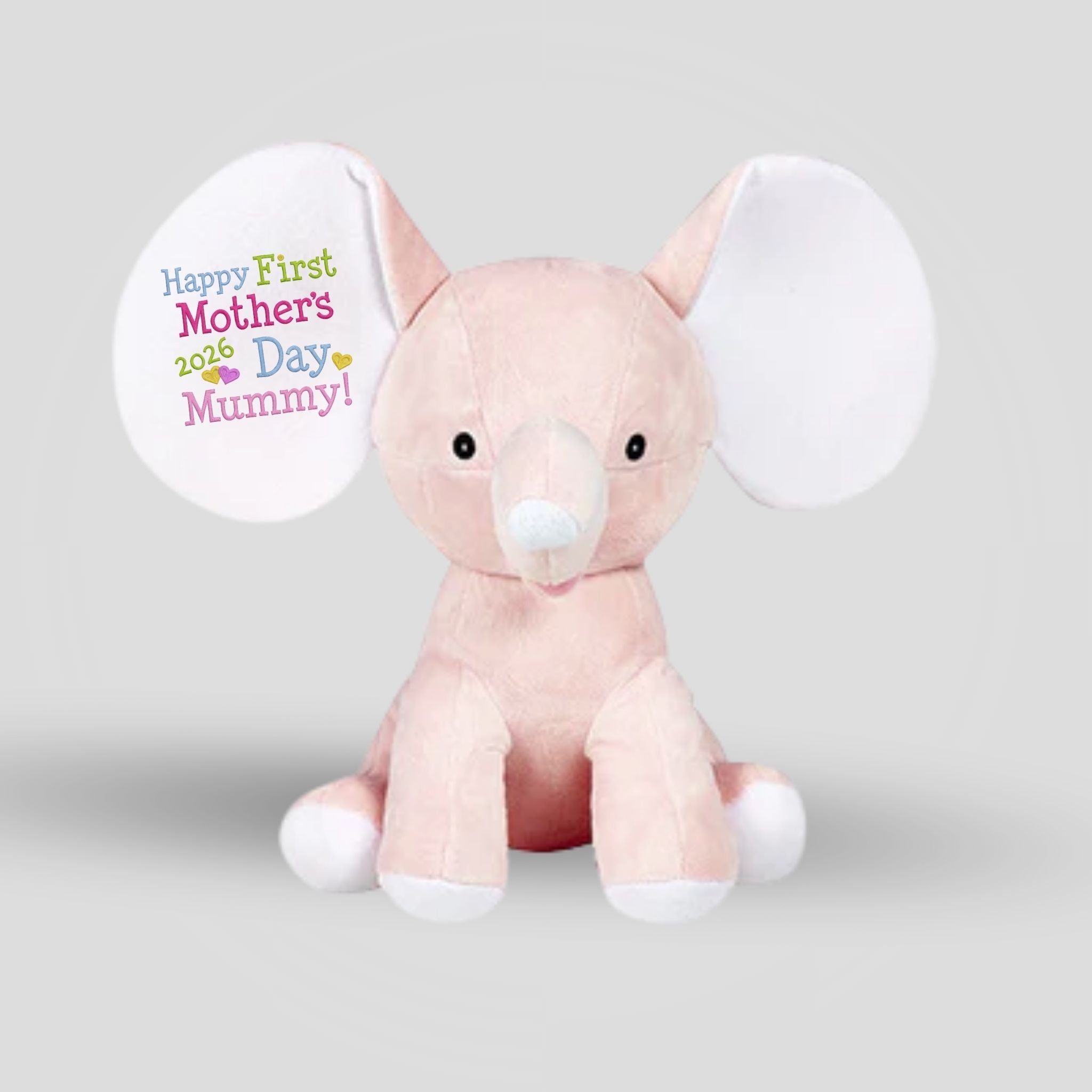 Dumble Pink Elephant Teddie Cubbie