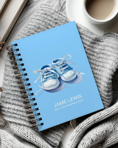 Baby Shoes Blue Planner A4/A5