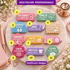 BLOOM Custom Healthcare Work Name Badge