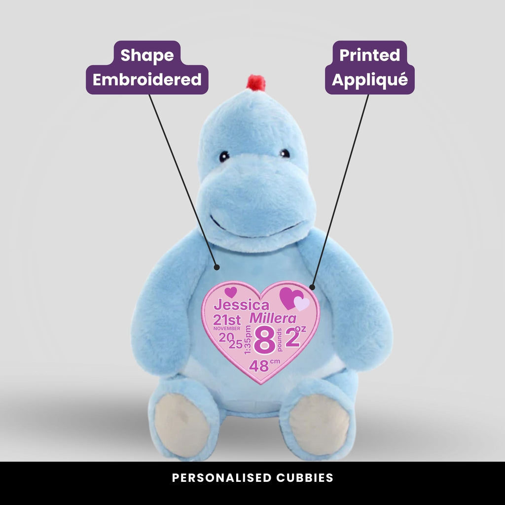 Blueberry Dinosaur Cubbie Teddie