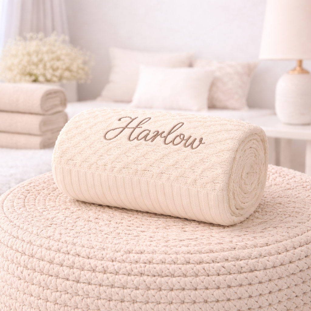 Natural Basket Weave Kit Blanket