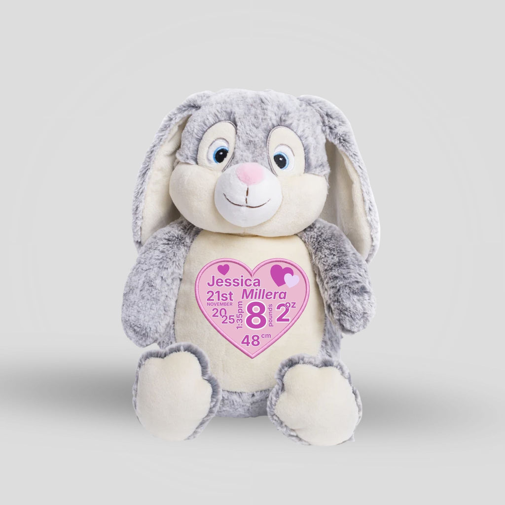 Clovis Bunny Grey Teddie Cubbie