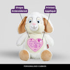 Clovis White Bunny Teddie Cubbie