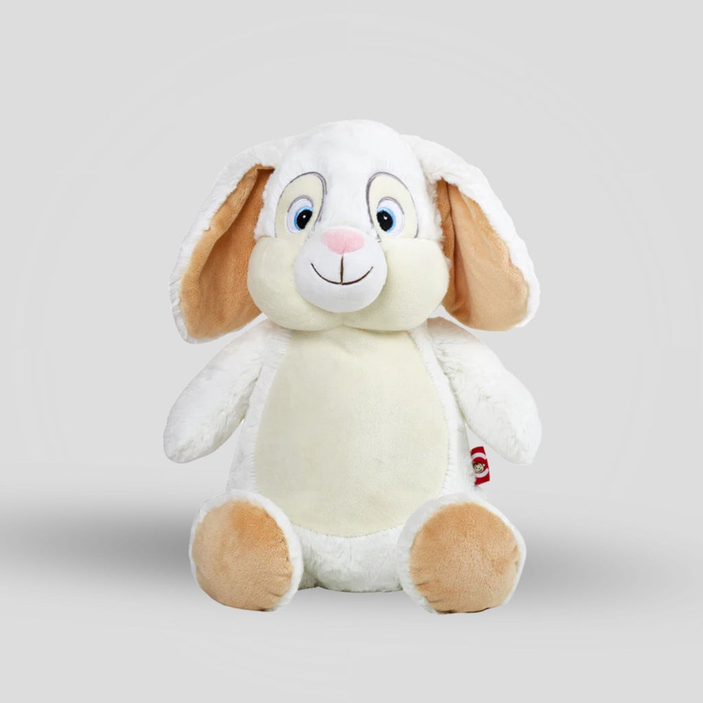 Clovis White Bunny Teddie Cubbie