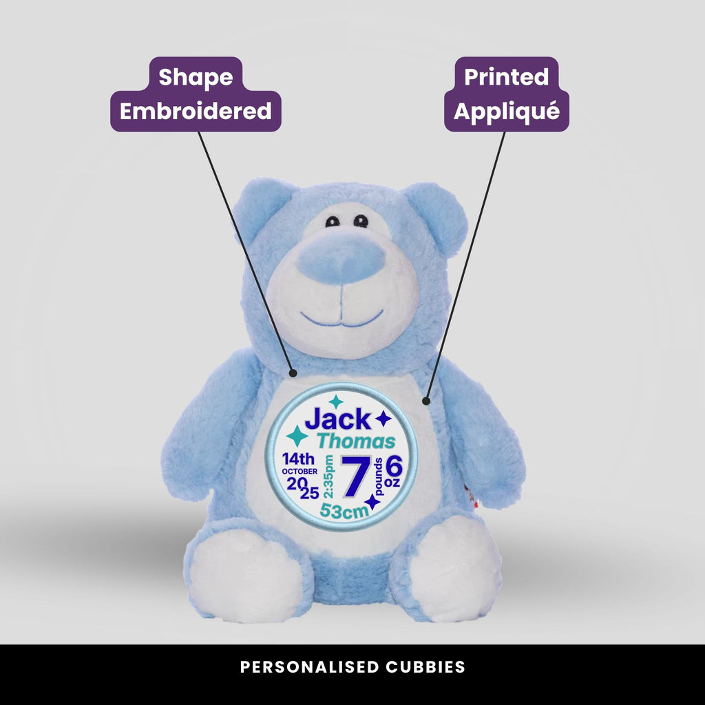 Cubbyford Blue Teddie Cubbie