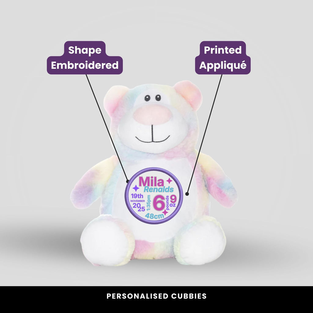 Cubbyford Pastel Teddie Cubbie