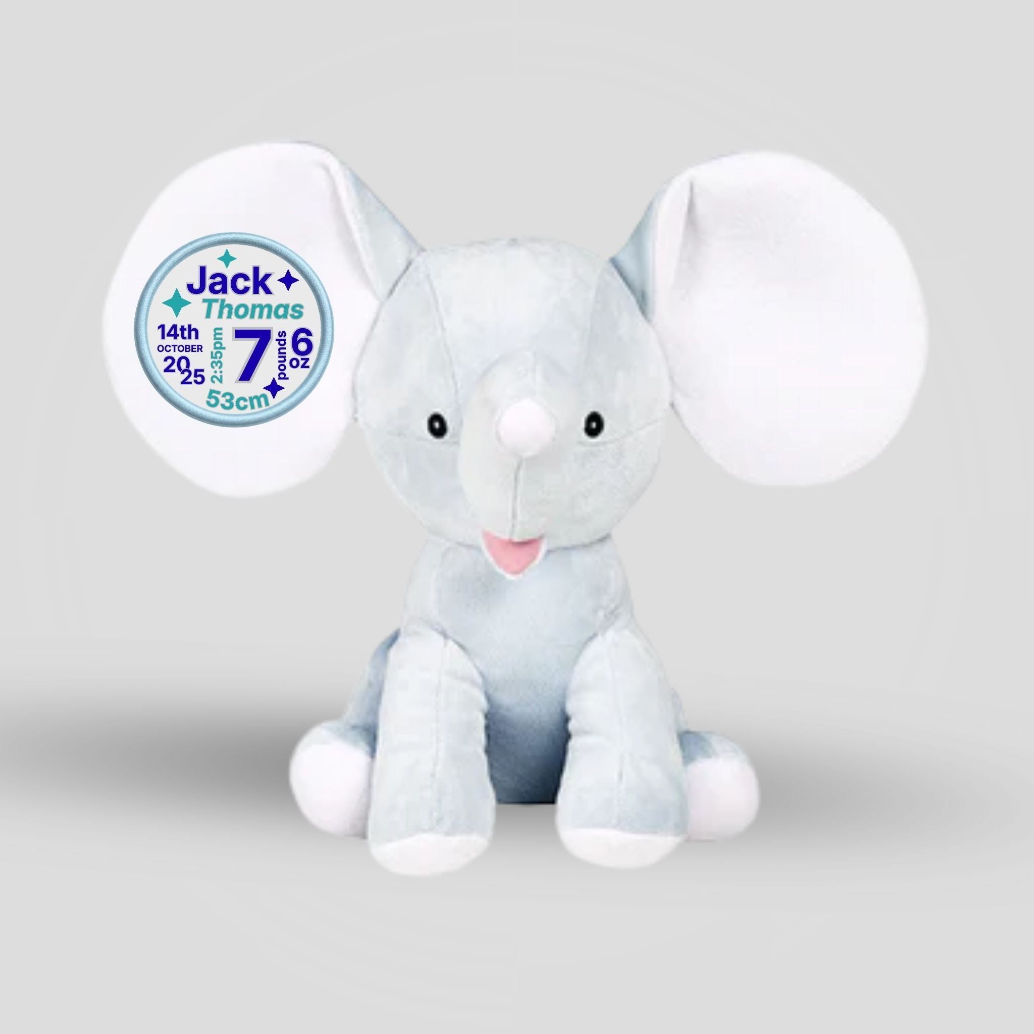 Dumble Blue Elephant Teddie Cubbie