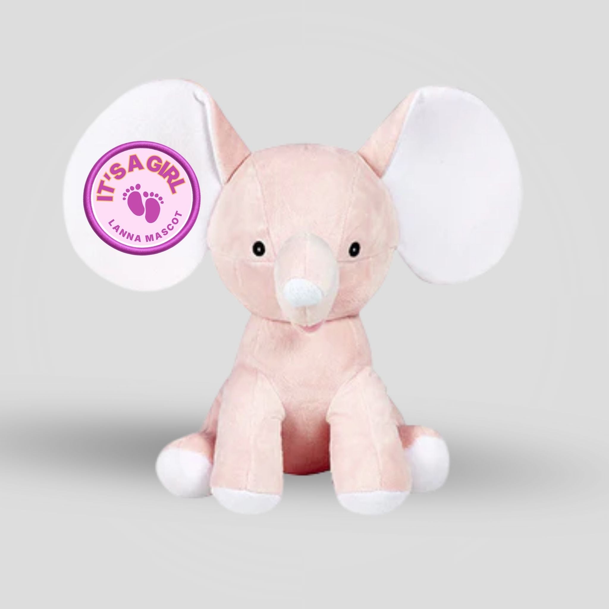 Dumble Pink Elephant Teddie Cubbie