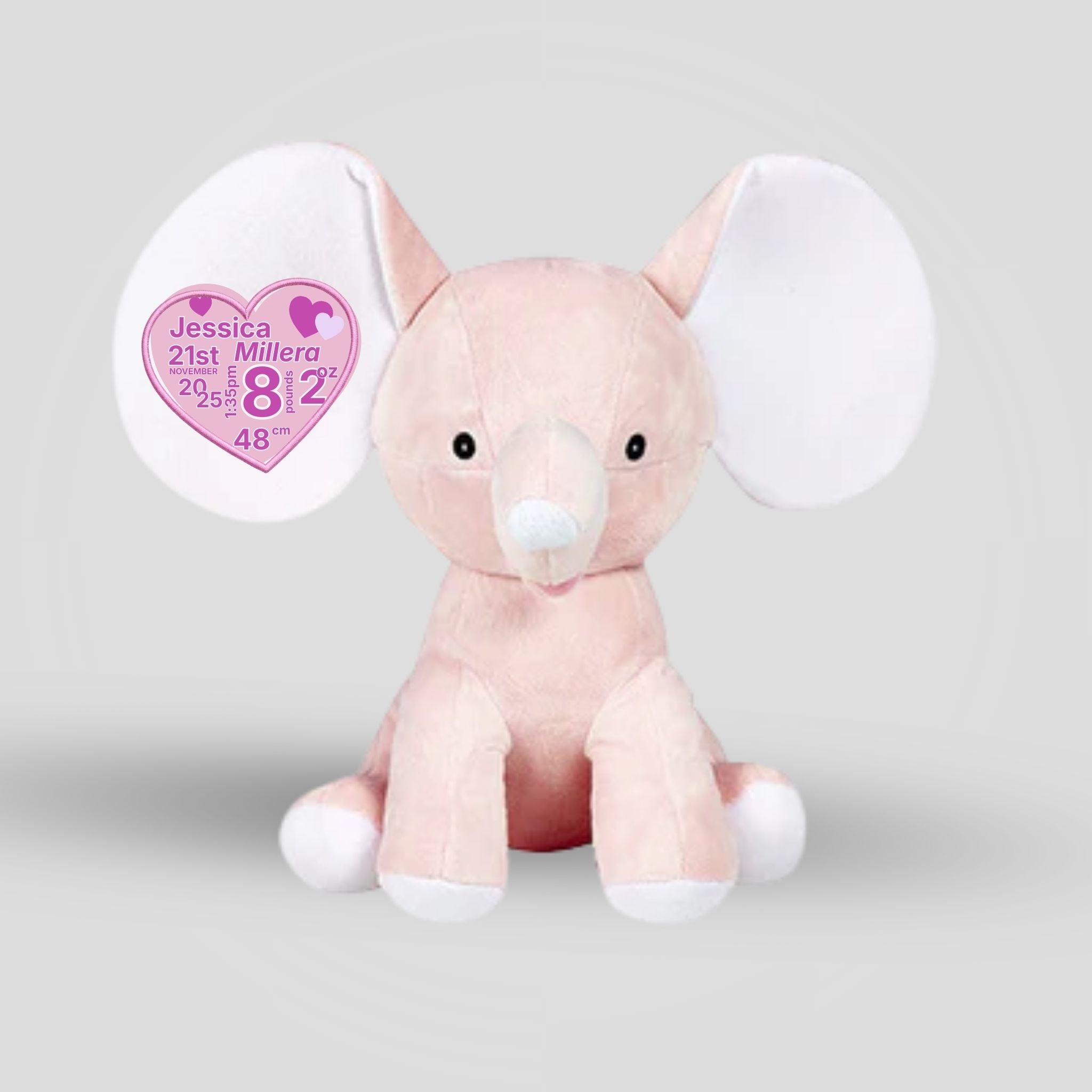 Dumble Pink Elephant Teddie Cubbie