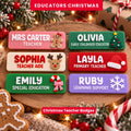 MERRY Christmas Custom Educator Name Badges