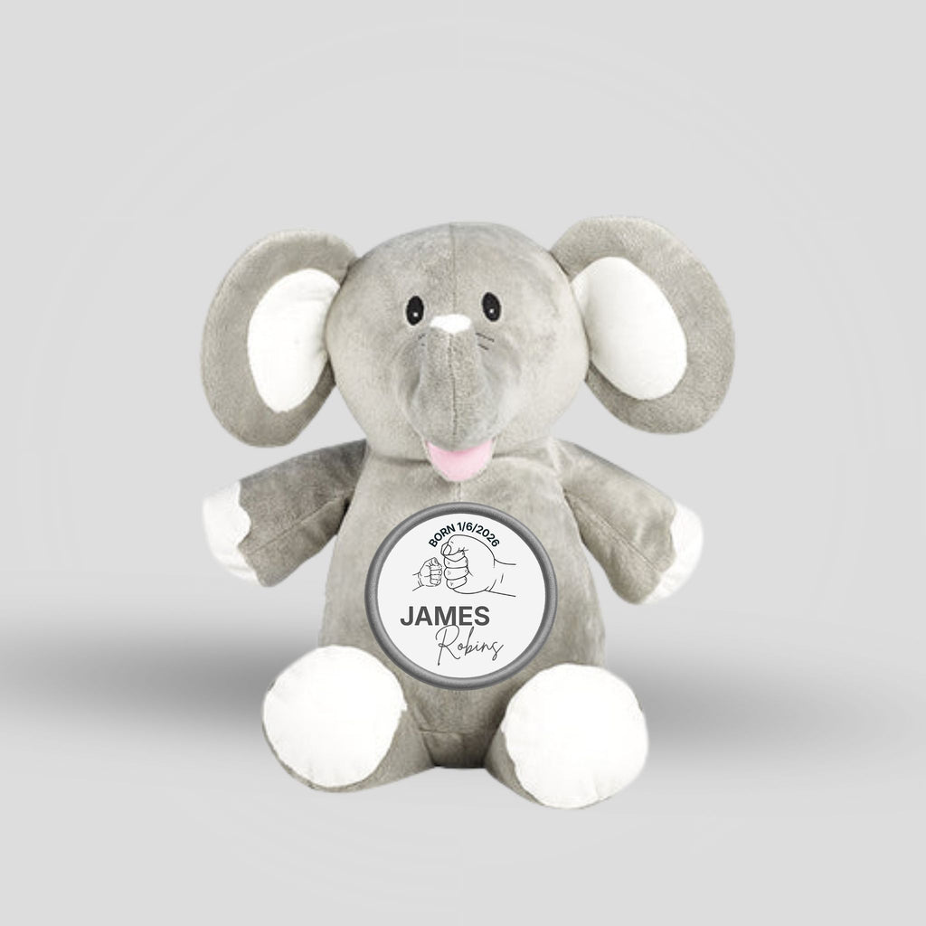 Elle Elephant Grey Teddie Cubbie