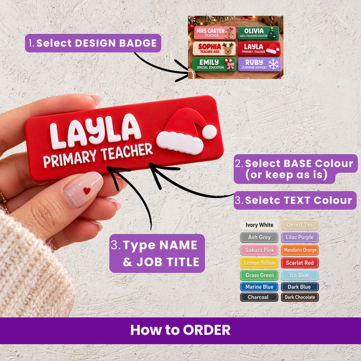 FESTIVE Custom DOCTOR Name Badges