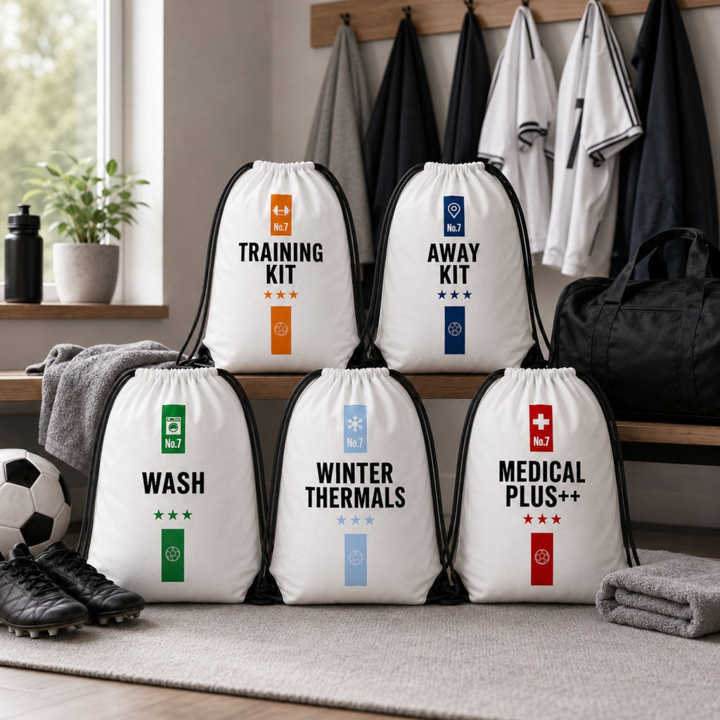 Organised Soccer Drawstring Bags