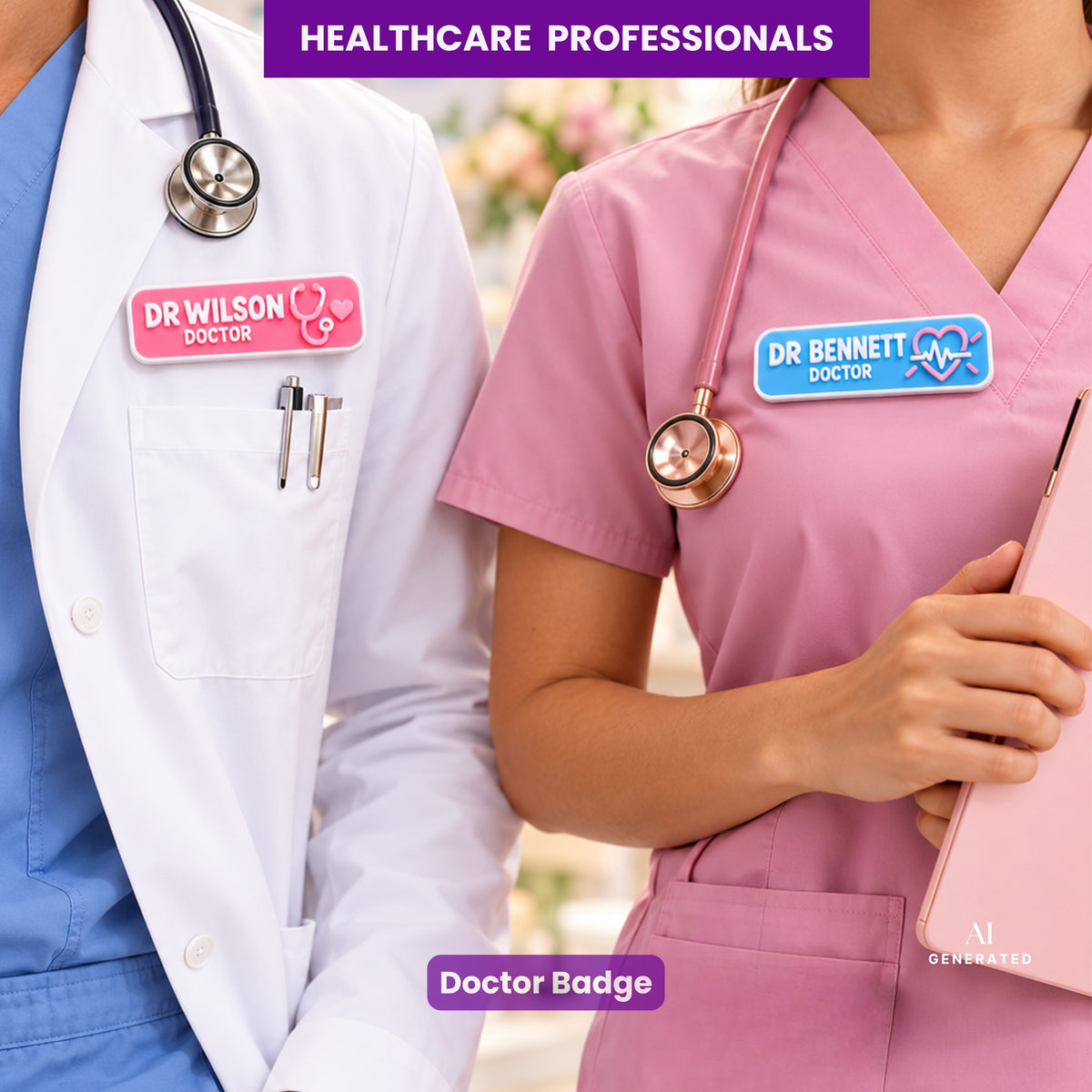DOCTORS Custom Name Badge