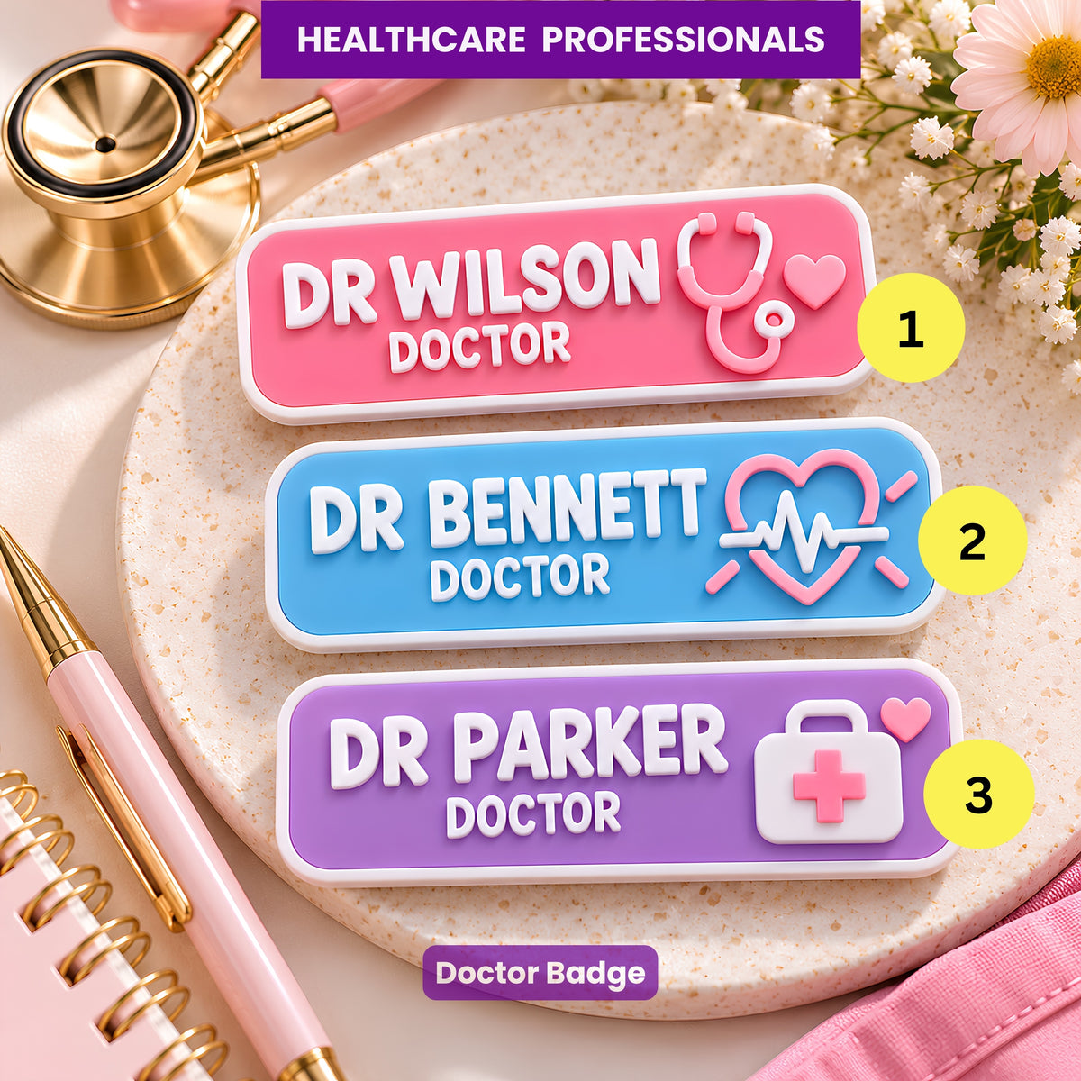 DOCTORS Custom Name Badge