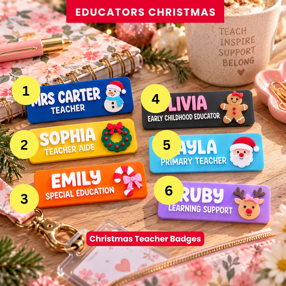 JOLLY Custom Educator Name Badges