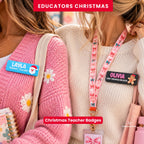 MERRY Christmas Custom Educator Name Badges