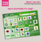 Digital Downloads SOCCER Pitch Routine Chart