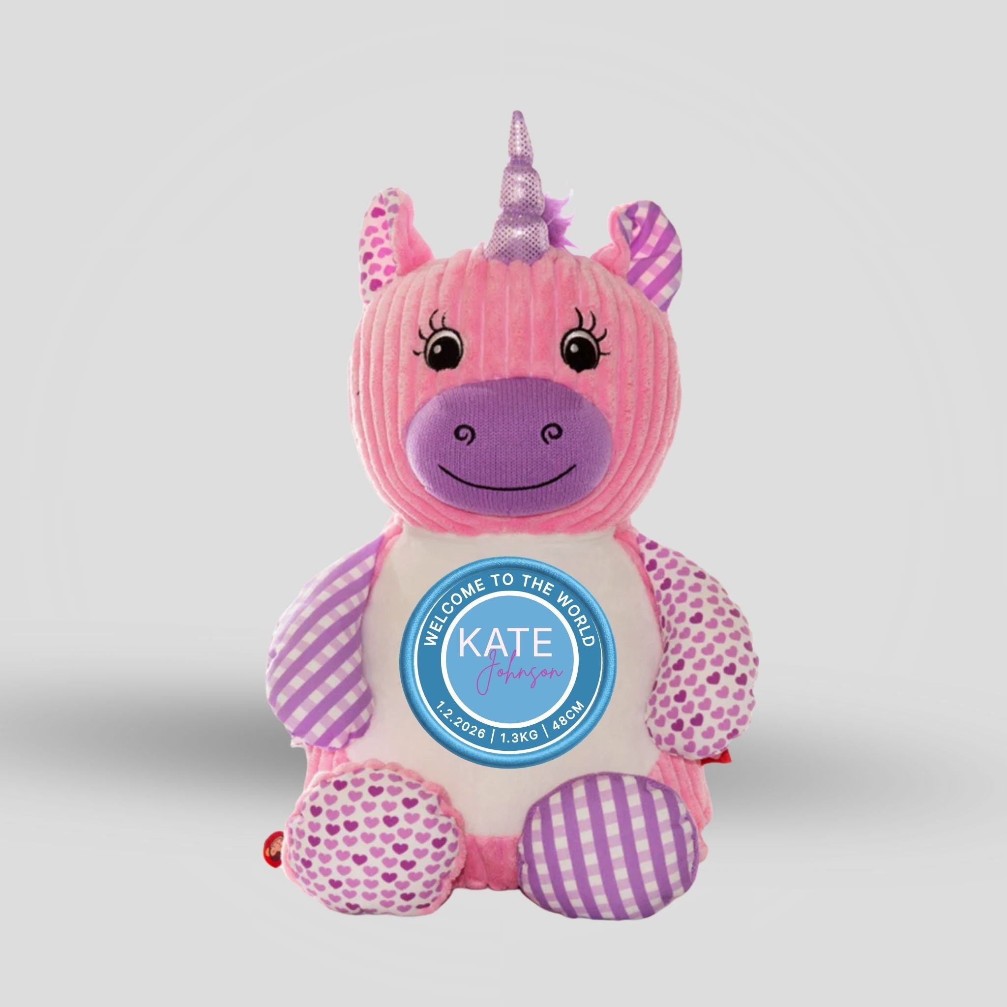 Sensory Unicorn Pink Teddie Cubbie