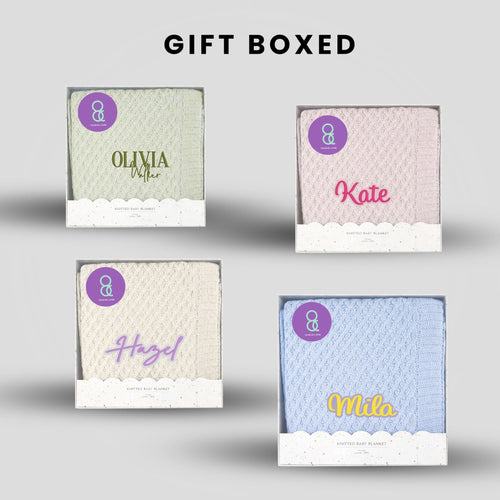 Blue Basket Weave Kit Blanket