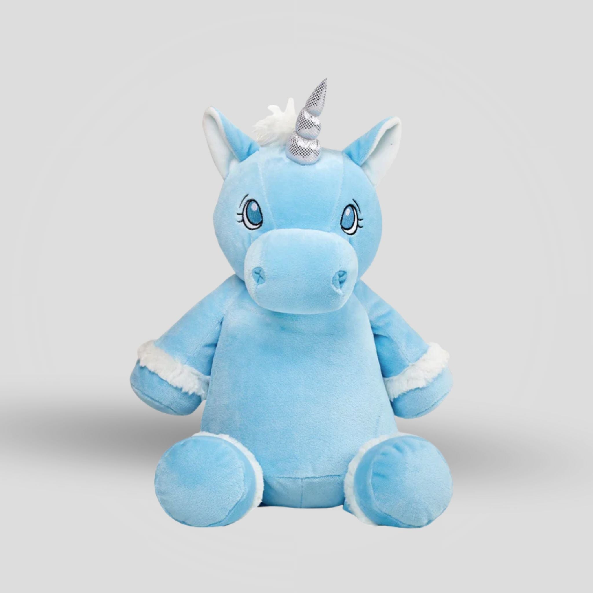 Unicorn Blue Teddie Cubbie