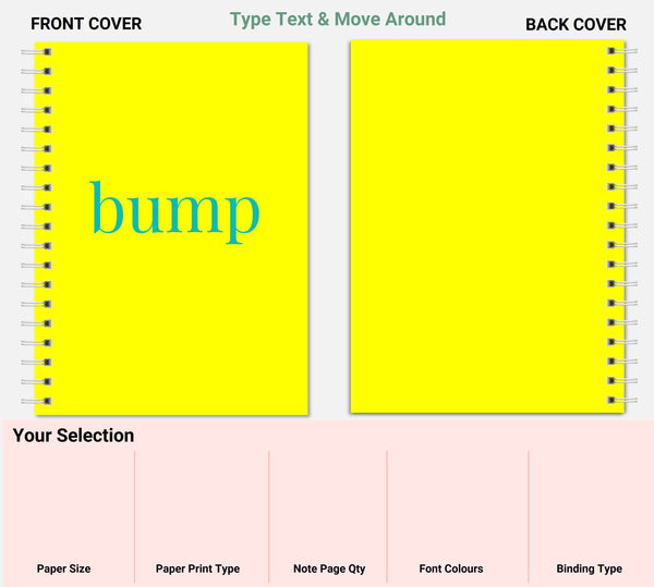 Bump Yellow Planner A4/A5