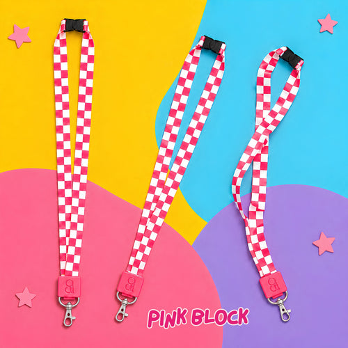 Colouful BLOCK Lanyard Collection