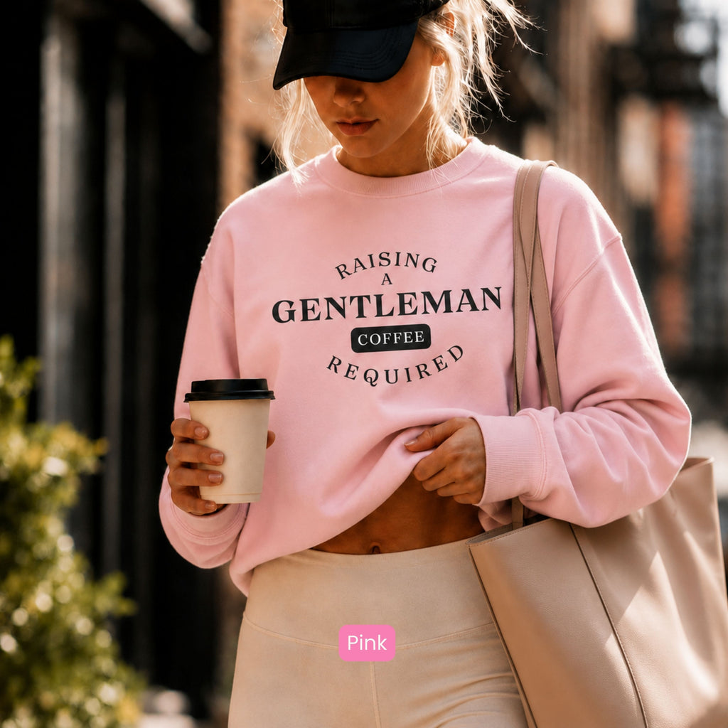 Raising A Gentleman Coffee Required Crewneck Unisex