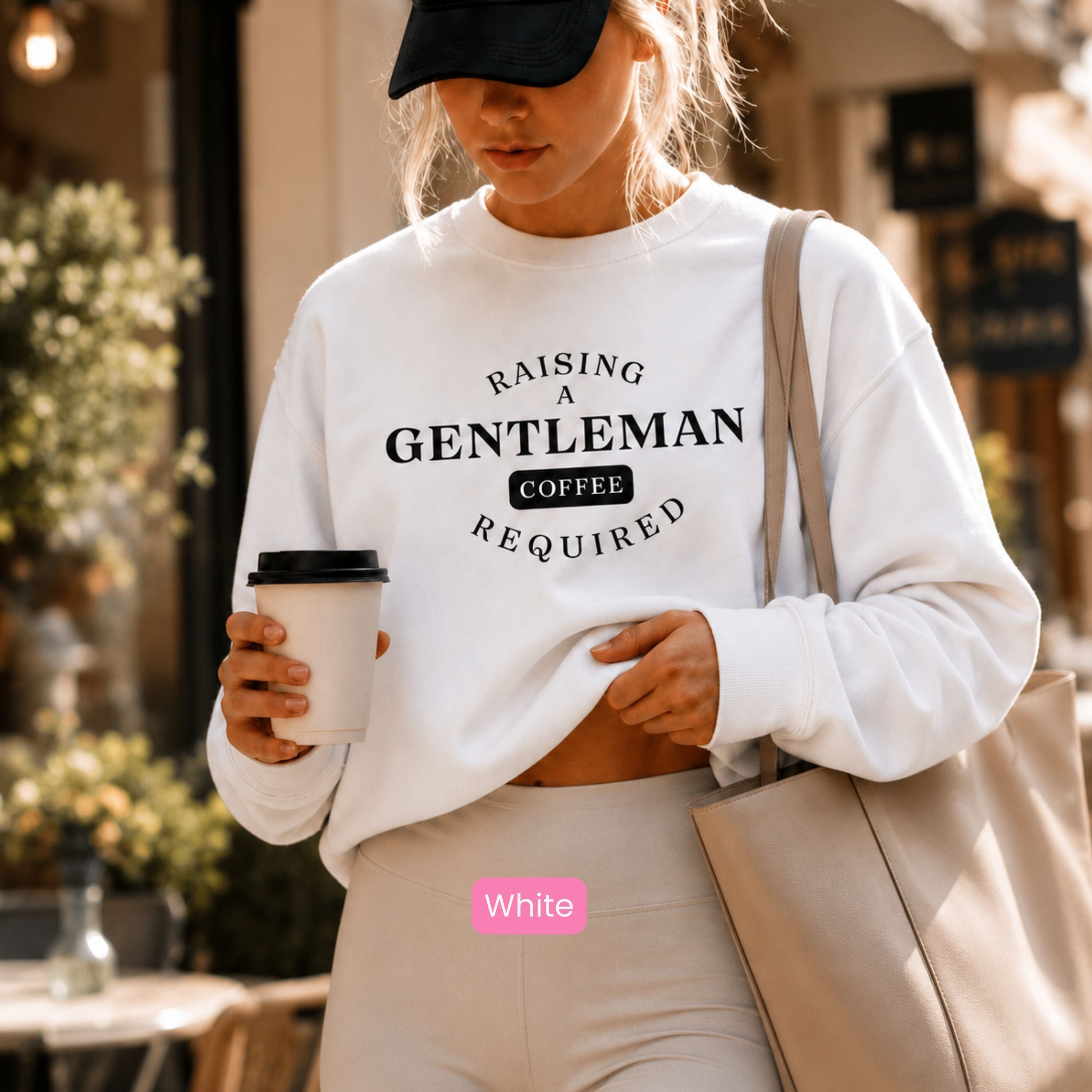 Raising A Gentleman Coffee Required Crewneck Unisex