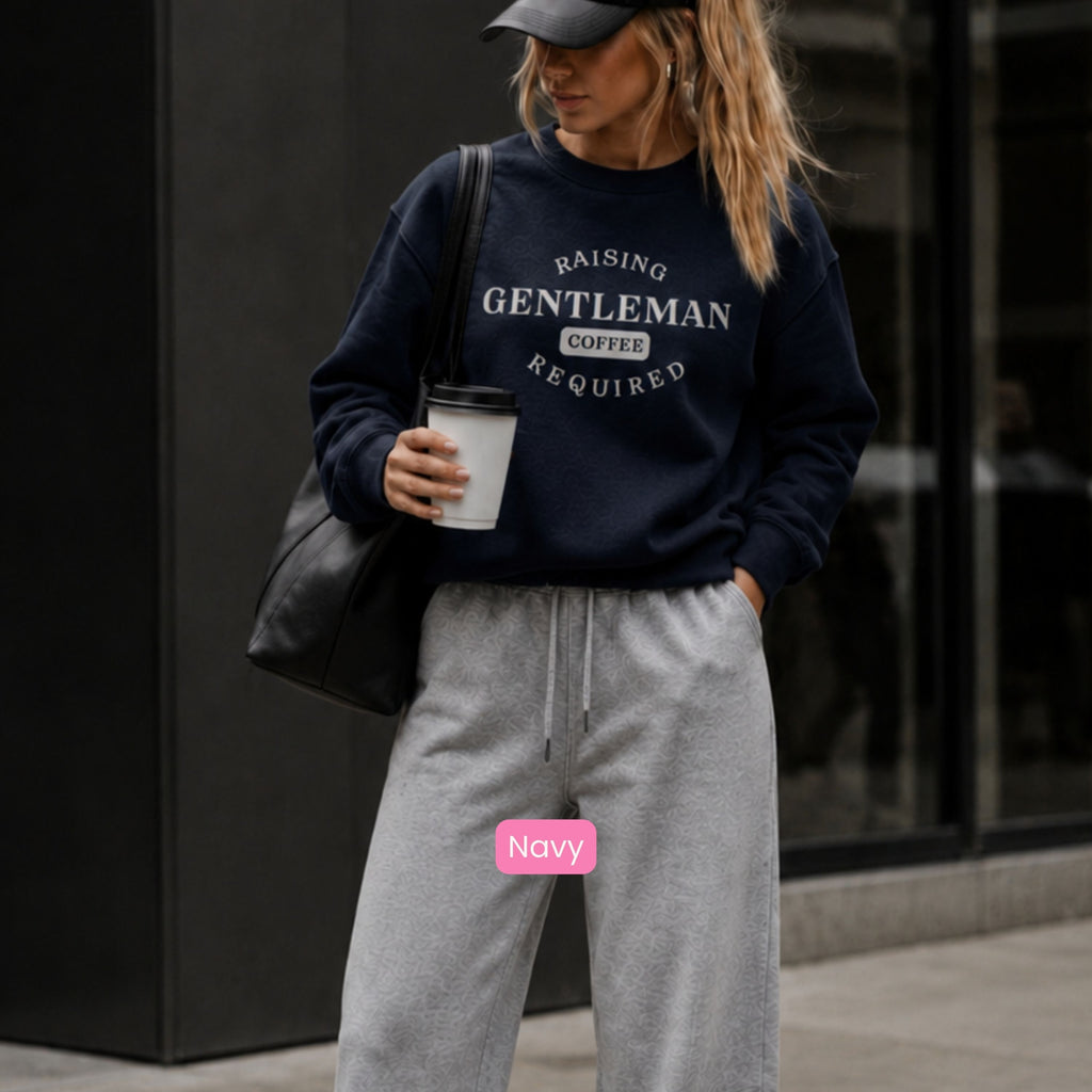 Raising A Gentleman Coffee Required Crewneck Unisex