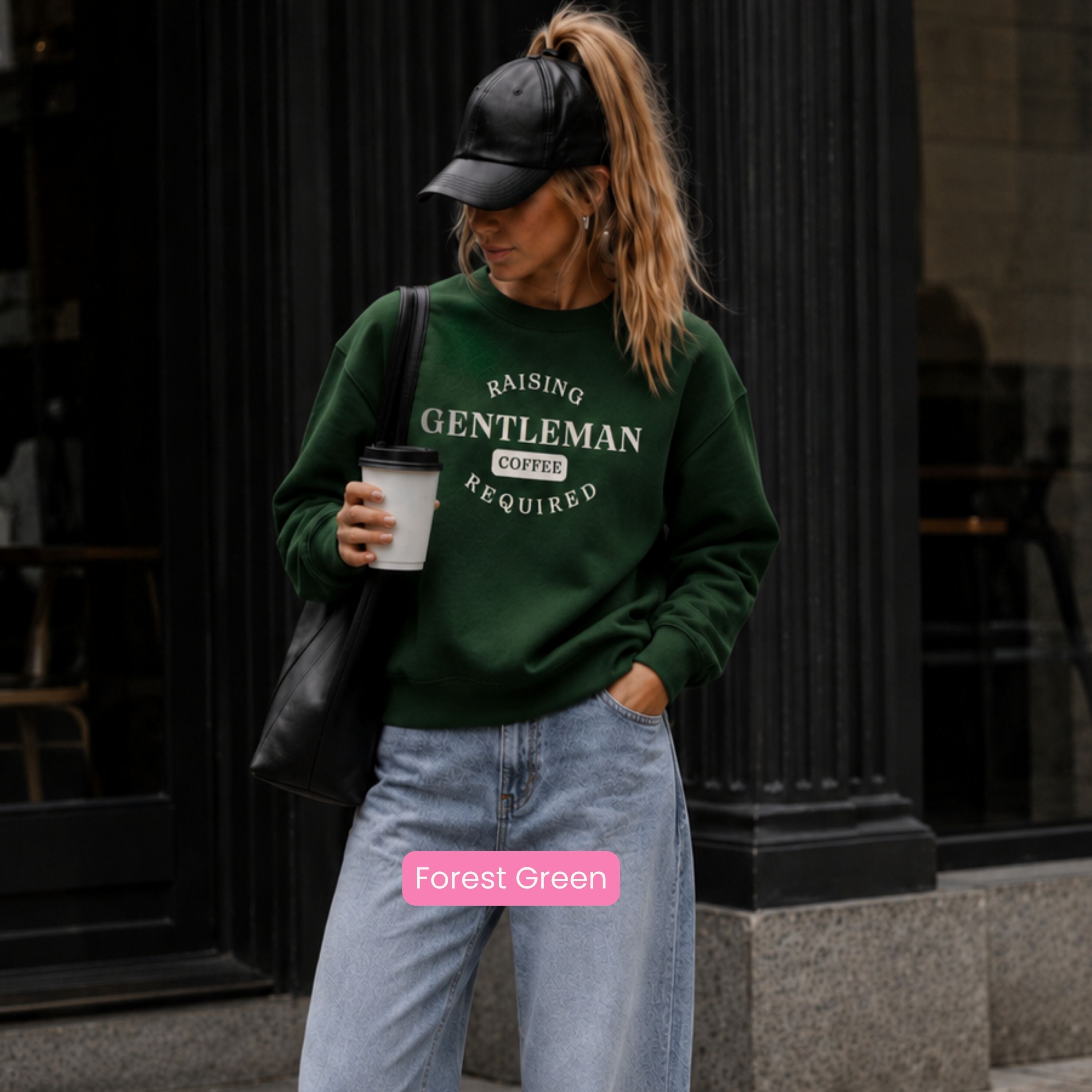 Raising A Gentleman Coffee Required Crewneck Unisex